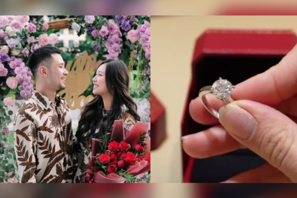 Cincin lamaran Jess No Limit dan Sisca Kohl