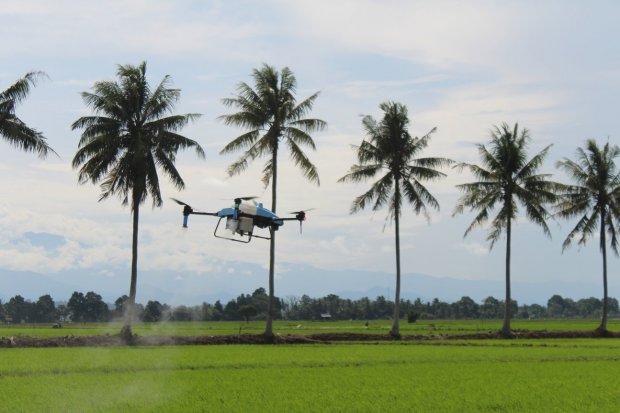 Drone milik startup pertanian Aria