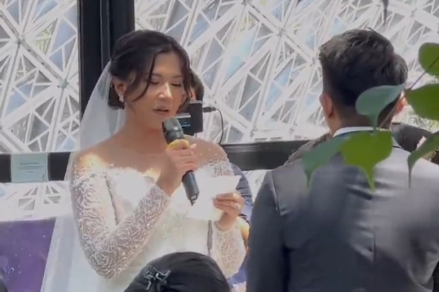 Potret Pernikahan Dita dan Rino