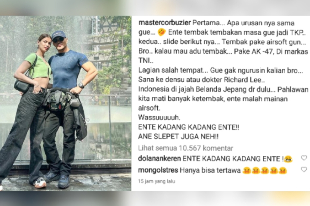 Deddy Corbuzier tanggapi tantangan adu tembak