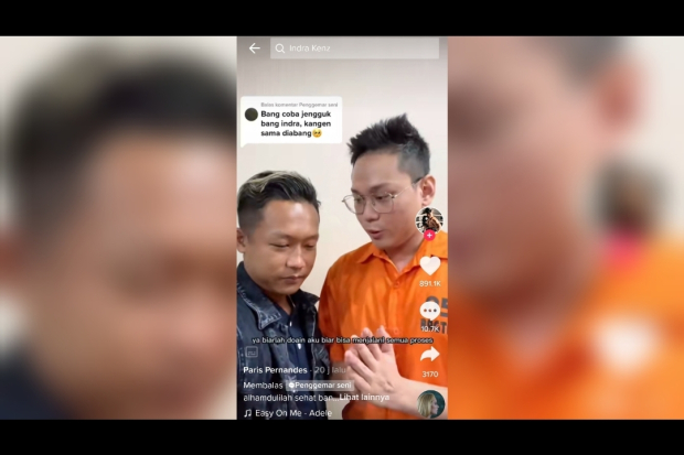 Paris Pernandes dan Indra Kenz