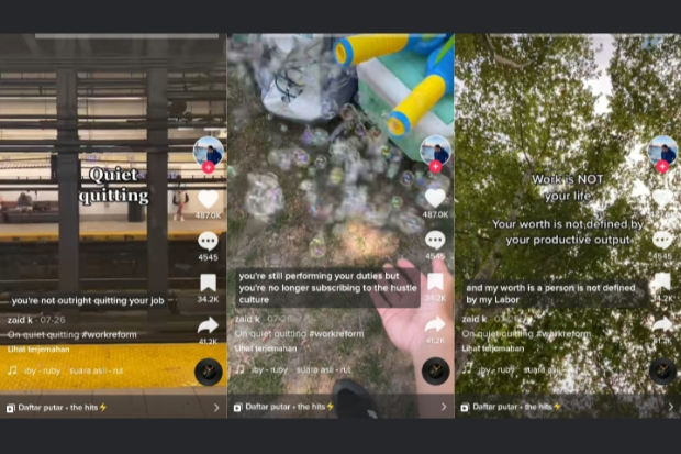 Quite Quitting di TikTok Zaid Khan