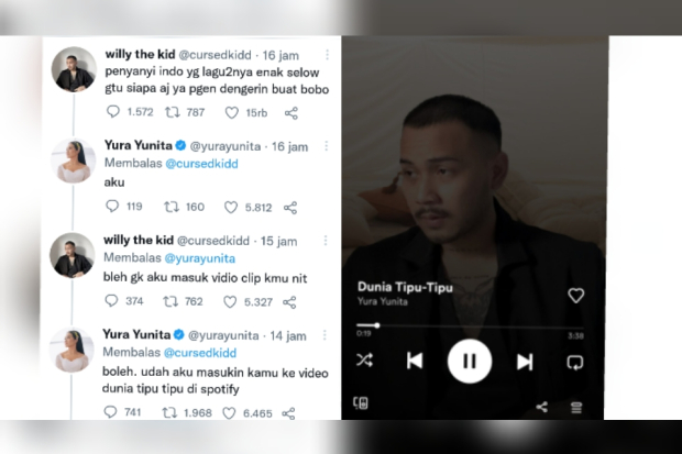 Interaksi Willy the Kid dan Yura Yunita