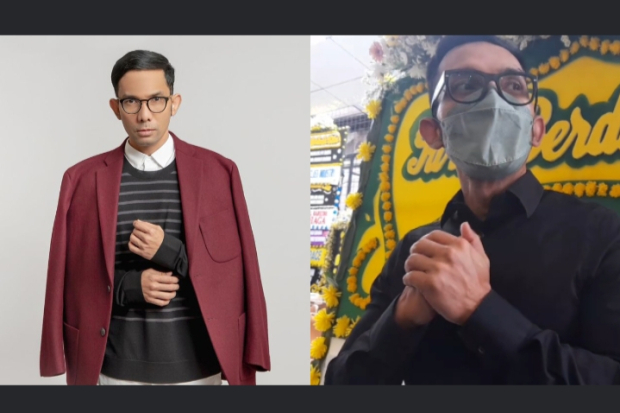 Indra Herlambang melayat Reza Gunawan