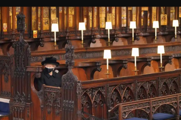 Ratu Elizabeth II dipemakaman Pangeran Philip