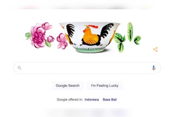 Google Doodle mangkuk ayam jago