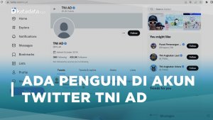 Ada Penguin di Akun Twitter TNI AD