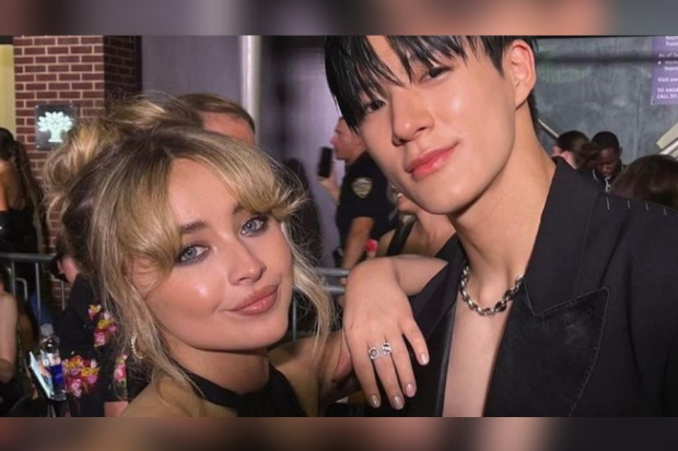 Jeno NCT dan Sabrina Carpenter di New York Fashion Week 2022