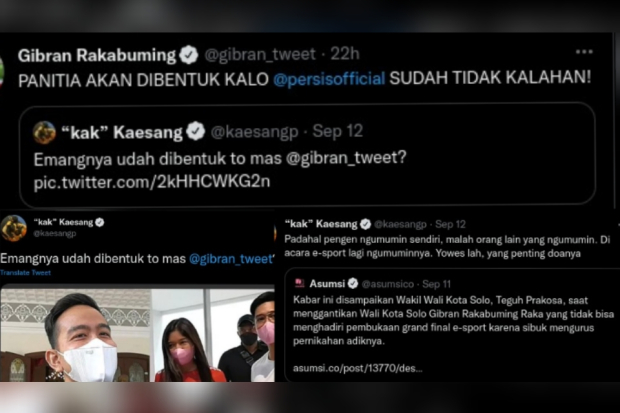 Reaksi Kaesang Pangarep tanggal pernikahannya bocor ke publik