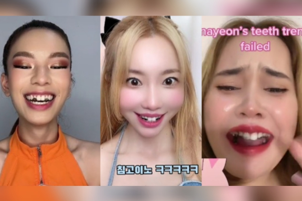 Nayeon Twice bunny teeth trend