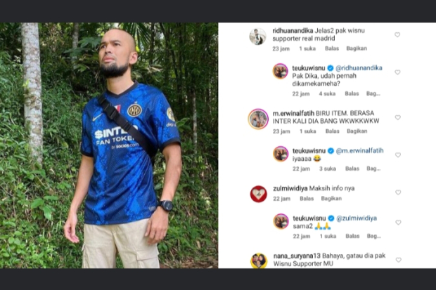 Komentar Netizen terkait unggahan Teuku Wisnu