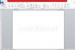 Ilustrasi cara memberi watermark pada Word