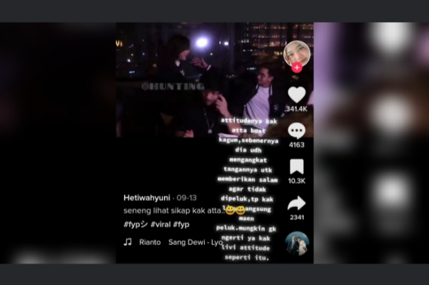 Video Viral Livy Renata Peluk Atta Halilintar