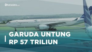 Garuda Indonesia Untung Rp 57 Triliun