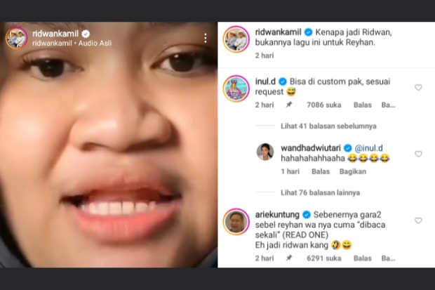 Ridwwn Kamil unggah Intan Lambeta