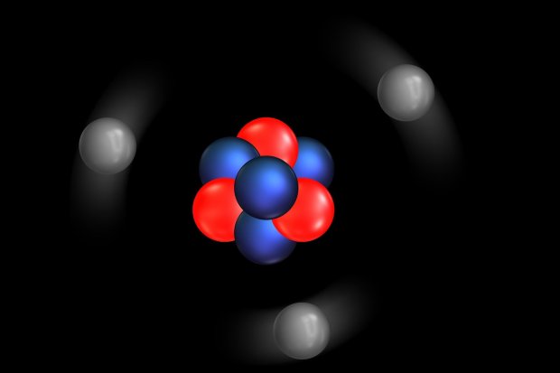 Ilustrasi Neutron pada struktur atom