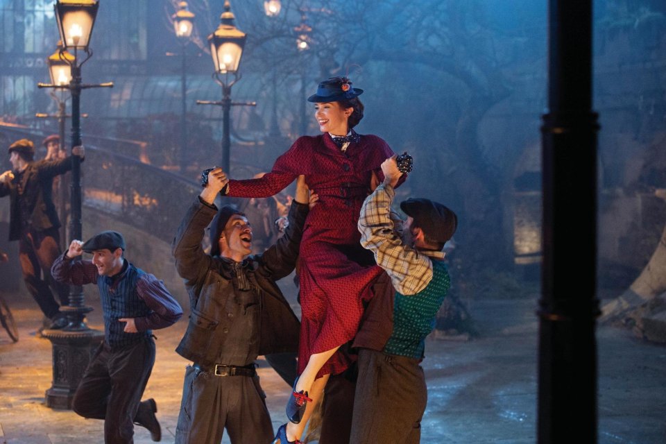 Ilustrasi, adegan dalam film Mary Poppins Returns (2018), film fantasi Disney