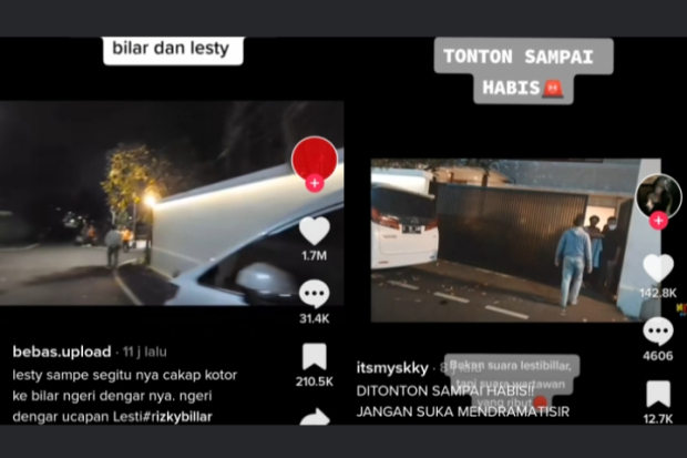 Video Viral Pertengkaran Lesti Kejora dan Rizky Billar