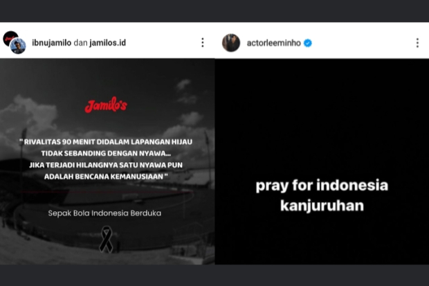 Ucapan duka dari selebriti