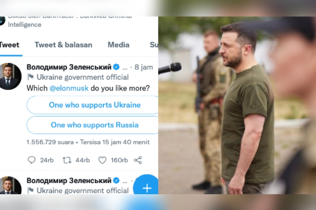 Presiden Ukraina kecam cuitan Elon Musk