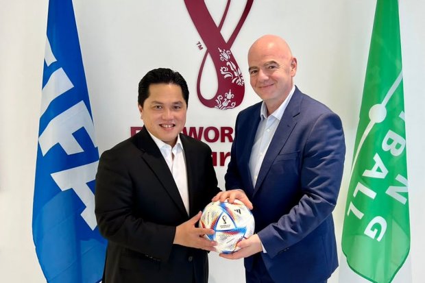 Erick Thohir Bertemu Presiden FIFA Bahas Khusus Tragedi Kanjuhuruan