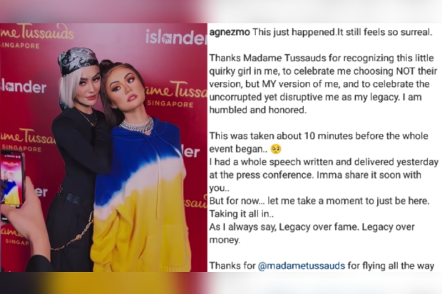 Patung lilin Agnez Mo