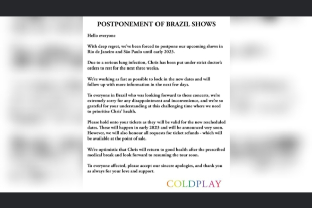 Pengumuman Coldplay