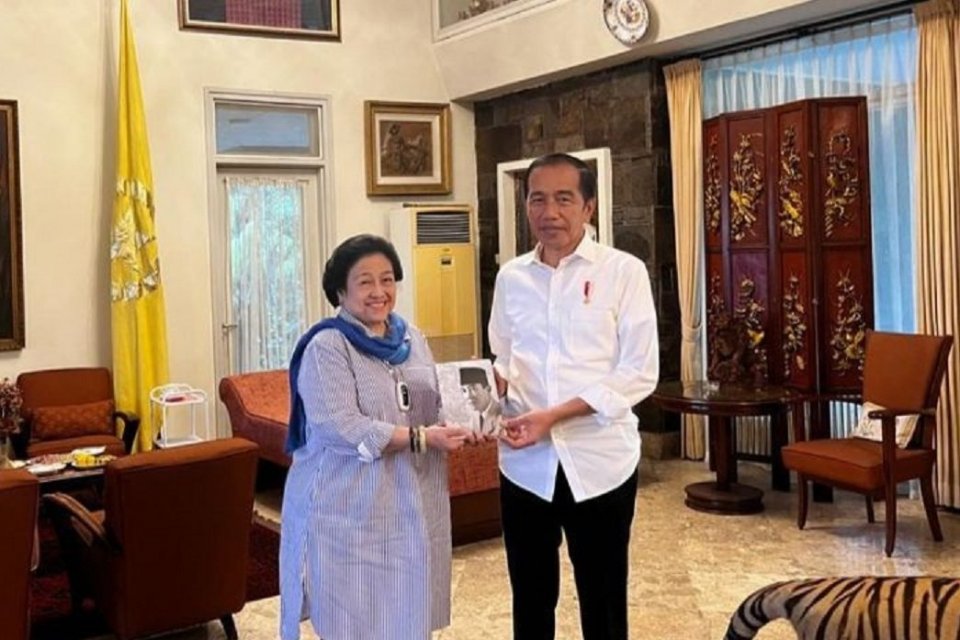Ketua Umum PDIP Megawati Soekarnoputri bertemu Jokowi 