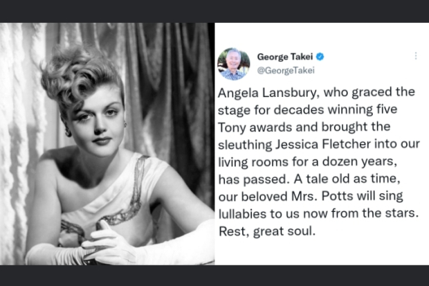Ucapan duka untuk Angela Lansbury