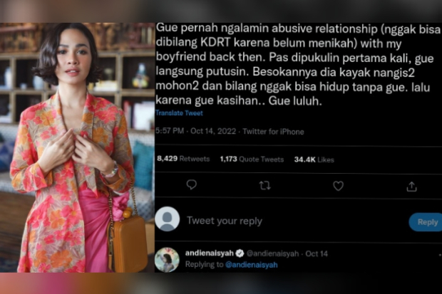 Cerita Andien pernah mengalami kekerasan dari mantan pacar