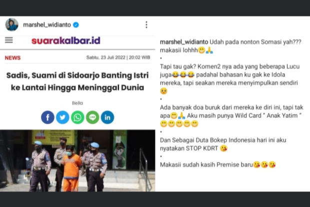 Pernyataan Marshel Widianto