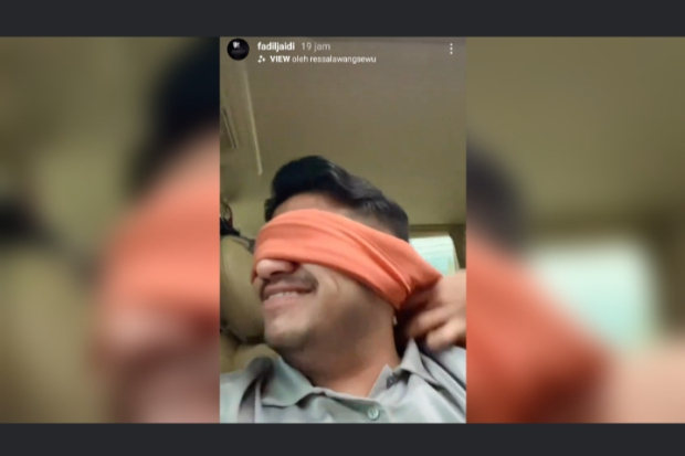 Momen ulang tahun Fadil Jaidi