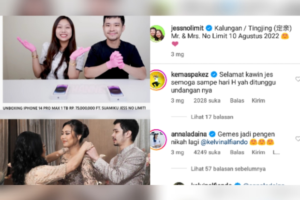 Teka-teki pernikahan Jess No Limit dan Sisca Kohl