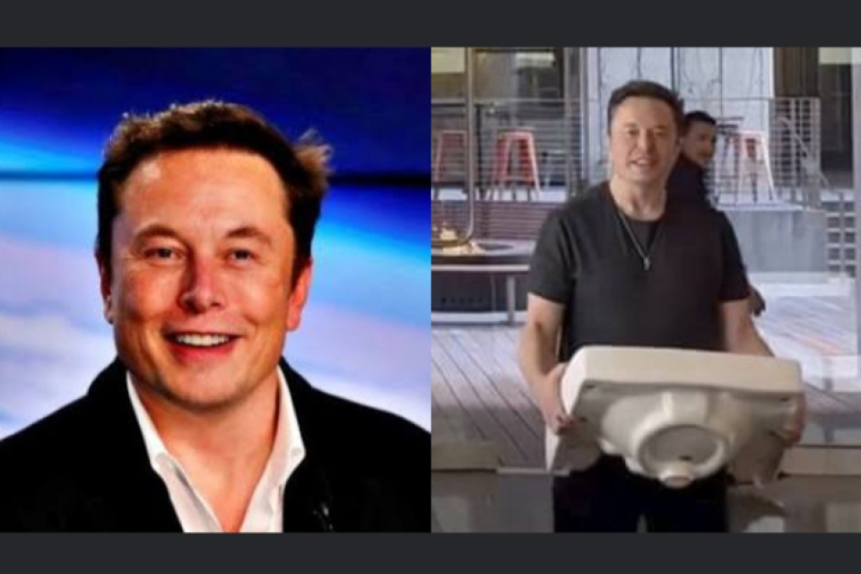 Elon Musk bawa Wastafel di Twitter