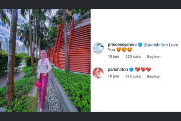 Komentar Paris Hilton di Instagram Syahrini