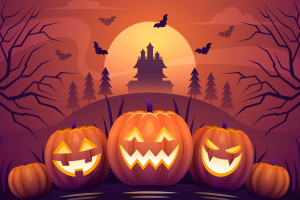 Ilustrasi, halloween.