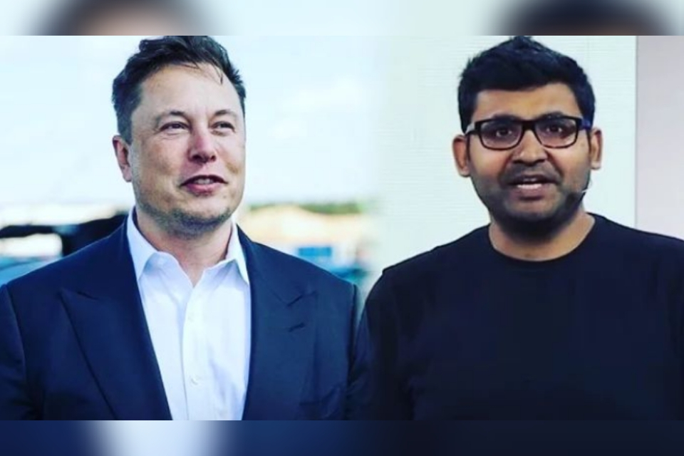 Elon Musk dan Parag Agrawal