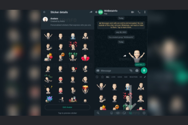 Fitur Avatar WhatsApp