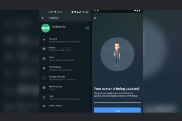 Fitur Avatar WhatsApp