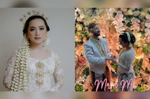 Momen Narawastu Indrapradna dan Rachel Amanda menikah