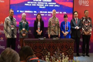 MoU Vale Indonesia dan Zhengjiang Huayou terkait Pomalaa HPAL Project