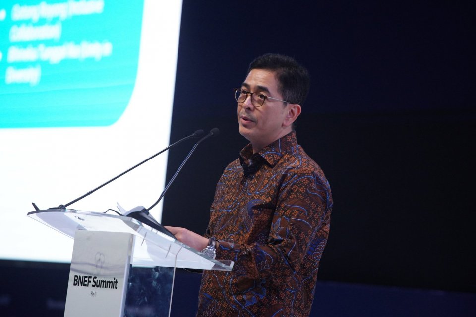 Ketua Umum Kamar Dagang dan Industri Indonesia (KADIN), Arsjad Rasjid, menghadiri BNEF Summit 2022 yang menjadi salah satu rangkaian acara KTT G20 Bali (12/11/2022).