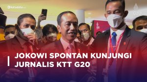 Jokowi Spontan Kunjungi Jurnalis KTT G20