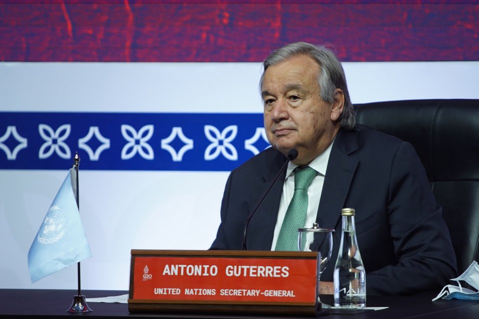 Sekretaris Jenderal PBB Antonio Guterres mengatakan negara-negara G20 -yang merupakan penghasil polusi terbesar- bertanggung jawab untuk mengurangi emisi karbon. 