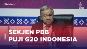 Sekjen PBB Puji G20 Indonesia