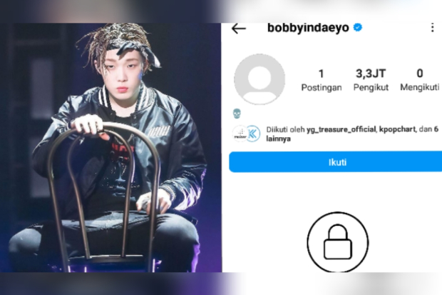Akun Instagram Bobby iKON diprivat