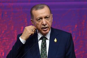 KONFERENSI PERS PRESIDEN TURKI DI KTT G20 BALI