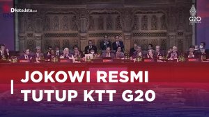 Jokowi Resmi Tutup KTT G20