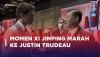 Momen Xi Jinping Marah ke Justin Trudeau