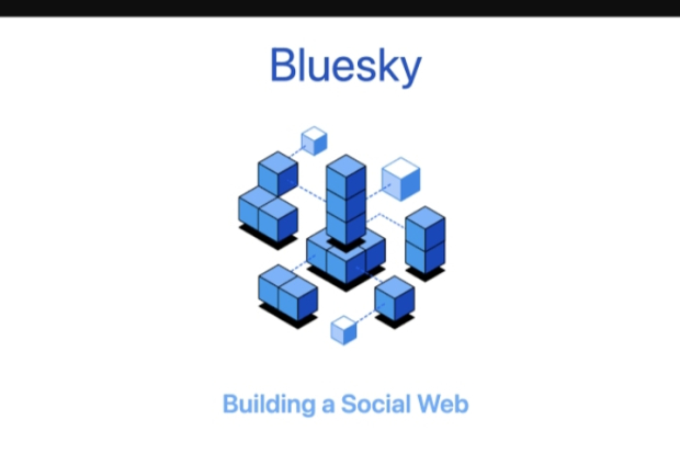 Ilustrasi Aplikasi Bluesky Social